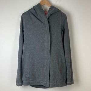 Lululemon grey 3 snap hooded sweater size 4